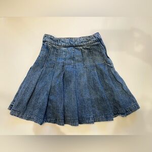 H&M cutest pleated Jean skirt, size 0